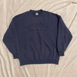 Princess Polly Sportif navy blue sweater size S